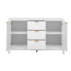 Black / White / Cyan Entryway Storage Cabinet, 3-Drawer, Soft-Close, 1-Person