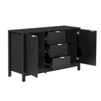 Black / White / Cyan Entryway Storage Cabinet, 3-Drawer, Soft-Close, 1-Person