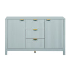 Black / White / Cyan Entryway Storage Cabinet, 3-Drawer, Soft-Close, 1-Person