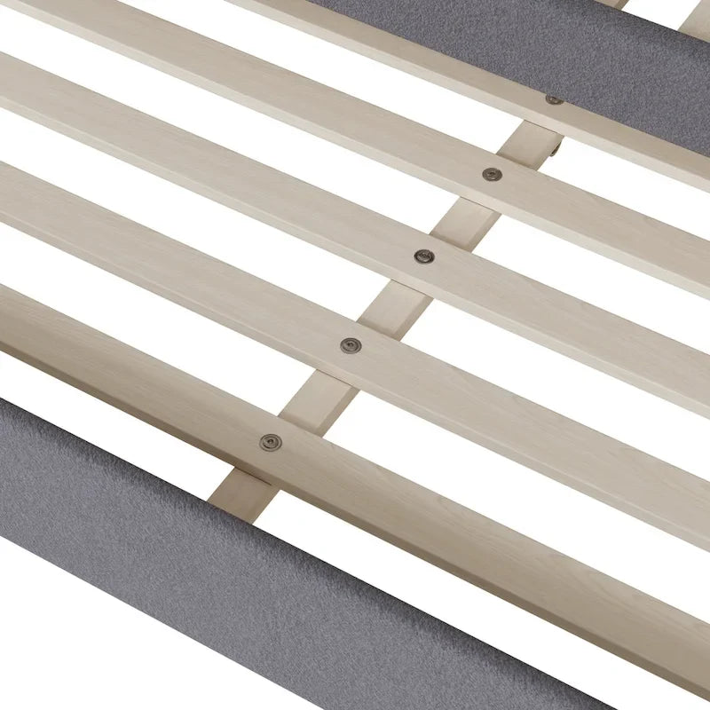 Sofá cama Teddy Fleece con nido y luces LED – Rosa/Gris/Beige, para 2 personas