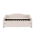 Sofá cama Teddy Fleece con nido y luces LED – Rosa/Gris/Beige, para 2 personas
