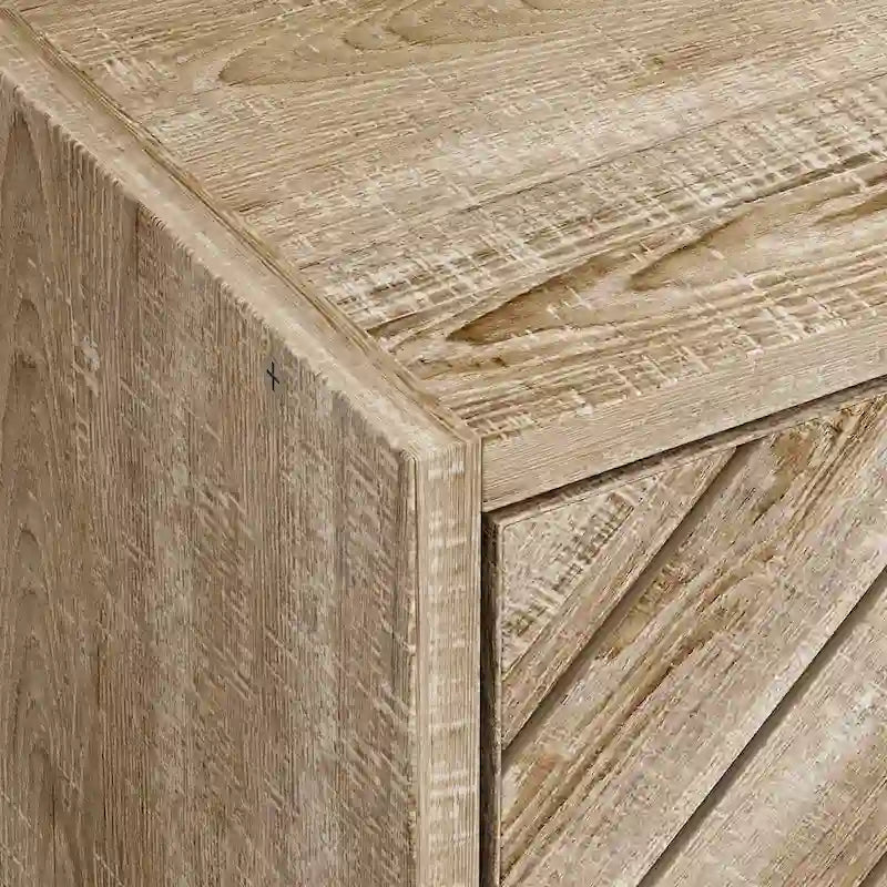 Zapatero de 3 niveles con puertas abatibles, gris y roble, independiente, con capacidad para 12-15 pares