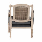 Ivory French Provincial Upholstered Armchair, Single Seat