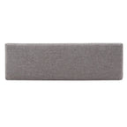 Banco tapizado sin respaldo, 1 asiento | Lino Marrón / Lino Beige / Lino Gris Oscuro / Lino Gris | Estructura de madera Espresso