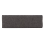 Banco tapizado sin respaldo, 1 asiento | Lino Marrón / Lino Beige / Lino Gris Oscuro / Lino Gris | Estructura de madera Espresso
