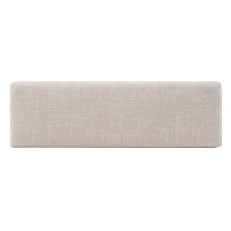 Banco tapizado sin respaldo, 1 asiento | Lino Marrón / Lino Beige / Lino Gris Oscuro / Lino Gris | Estructura de madera Espresso