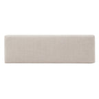 Banco tapizado sin respaldo, 1 asiento | Lino Marrón / Lino Beige / Lino Gris Oscuro / Lino Gris | Estructura de madera Espresso