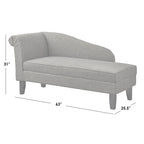 Tumbona Beige/Azul/Gris/Naranja/Burdeos con Almacenamiento Oculto, 1 Persona