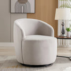 Sillón Decorativo Giratorio de Terciopelo Multicolor, Asiento Individual