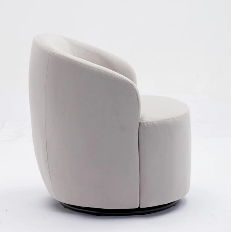 Sillón Decorativo Giratorio de Terciopelo Multicolor, Asiento Individual
