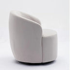 Sillón Decorativo Giratorio de Terciopelo Multicolor, Asiento Individual