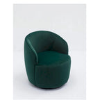 Sillón Decorativo Giratorio de Terciopelo Multicolor, Asiento Individual