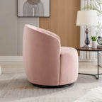 Sillón Decorativo Giratorio de Terciopelo Multicolor, Asiento Individual