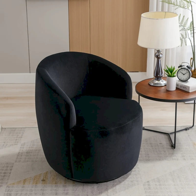 Sillón Decorativo Giratorio de Terciopelo Multicolor, Asiento Individual