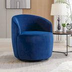 Sillón Decorativo Giratorio de Terciopelo Multicolor, Asiento Individual
