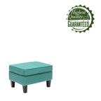 Puf decorativo de tela gris/gris oscuro/azul/verde/rojo, 1 persona