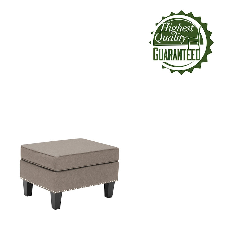 Puf decorativo de tela gris/gris oscuro/azul/verde/rojo, 1 persona