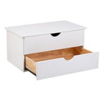 Cajonera interna de 2 cajones (Moca / Blanco / Java / Negro) – Madera maciza, inserto de armario de una unidad