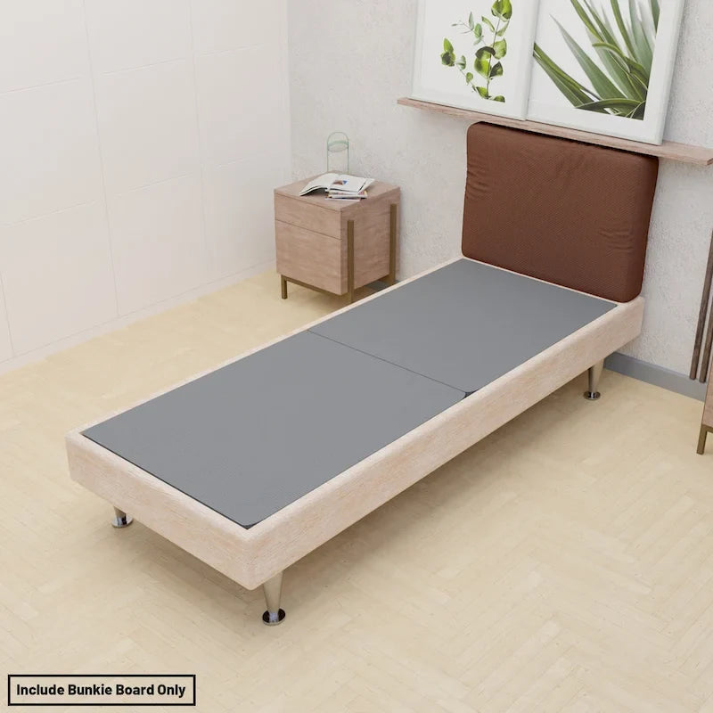 Gris, dividido, base de somier de 3,81 cm (1,5") – Individual/Doble/Matrimonial/Queen/King/California King