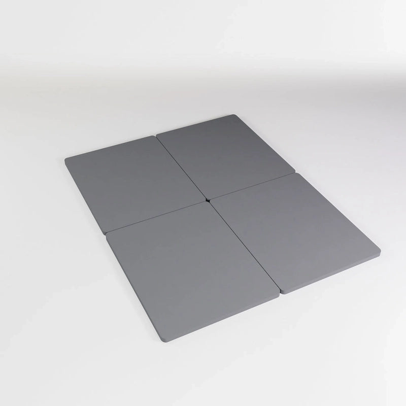 Gris, dividido, base de somier de 3,81 cm (1,5") – Individual/Doble/Matrimonial/Queen/King/California King