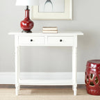 2-Drawer Console Table | Distressed & Vintage | 5 Colors | 38"W×13"D×32"H