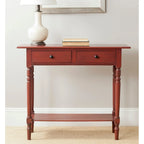 2-Drawer Console Table | Distressed & Vintage | 5 Colors | 38"W×13"D×32"H