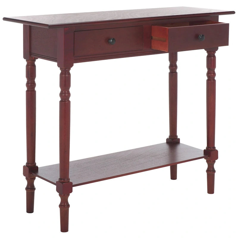 2-Drawer Console Table | Distressed & Vintage | 5 Colors | 38"W×13"D×32"H