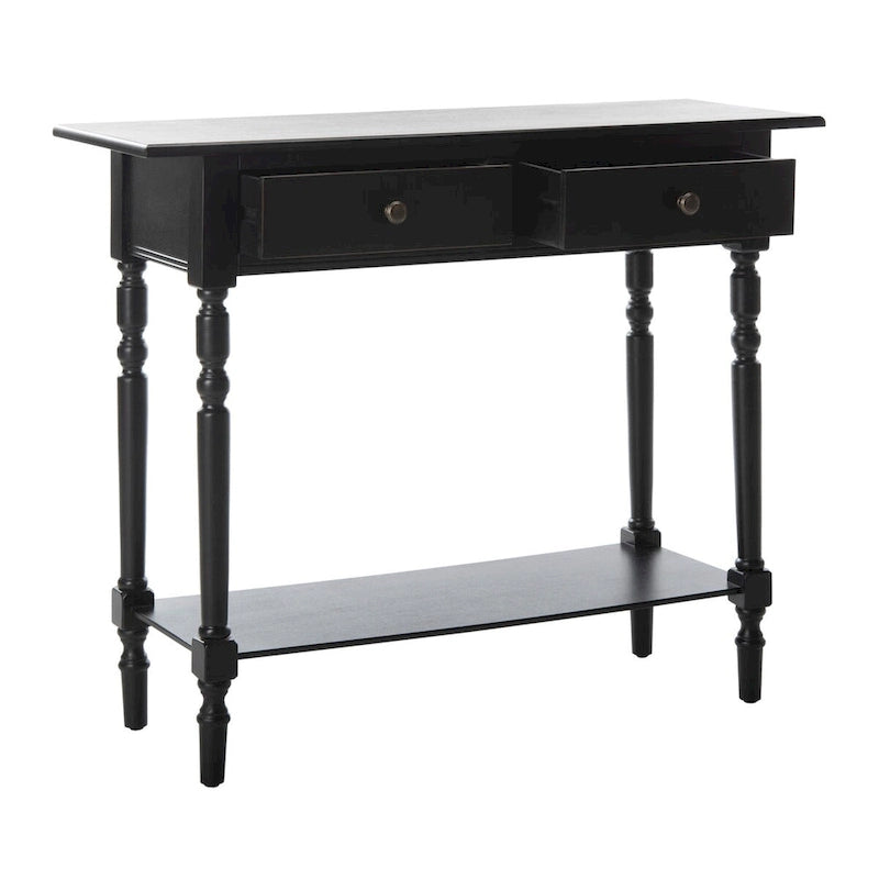 2-Drawer Console Table | Distressed & Vintage | 5 Colors | 38"W×13"D×32"H