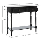 2-Drawer Console Table | Distressed & Vintage | 5 Colors | 38"W×13"D×32"H