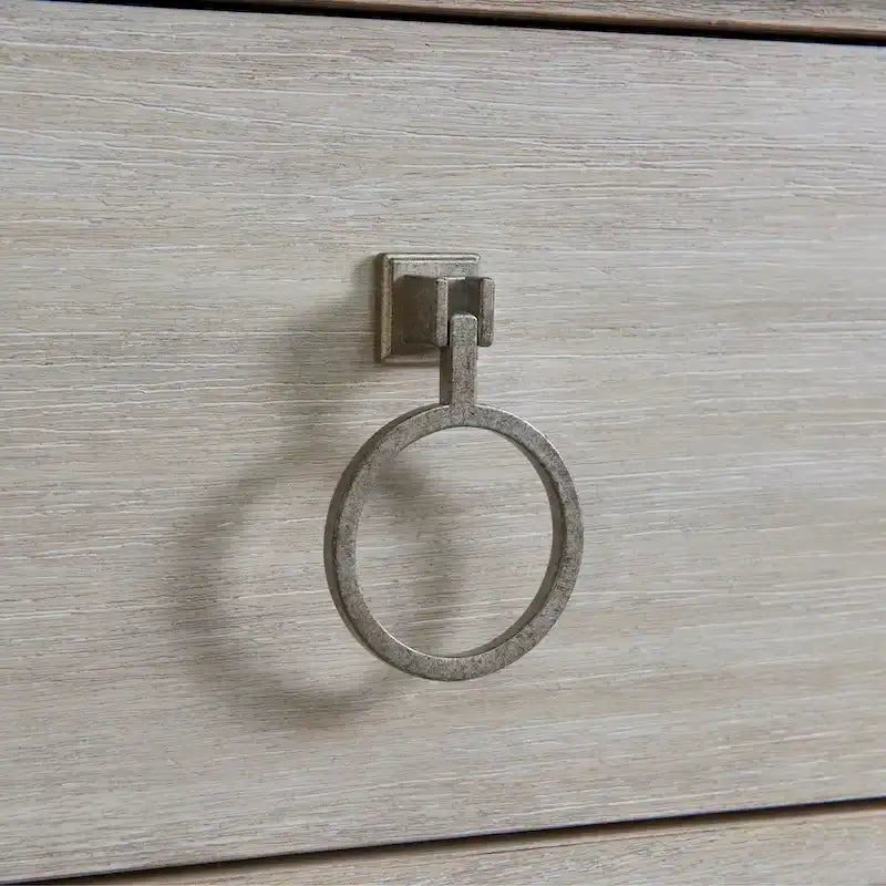 Juego de dormitorio de 3 piezas de madera maciza color champán con marco de metal, King/Queen, 2 mesitas de noche