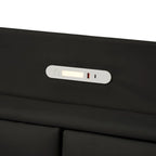 Estructura de cama Queen negra/beige, estilo plataforma, para 1-2 personas, con LED, USB y almacenamiento