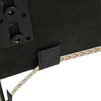 Estructura de cama Queen negra/beige, estilo plataforma, para 1-2 personas, con LED, USB y almacenamiento