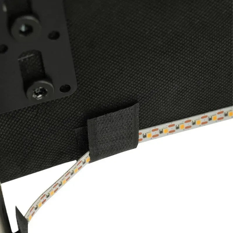 Estructura de cama Queen negra/beige, estilo plataforma, para 1-2 personas, con LED, USB y almacenamiento