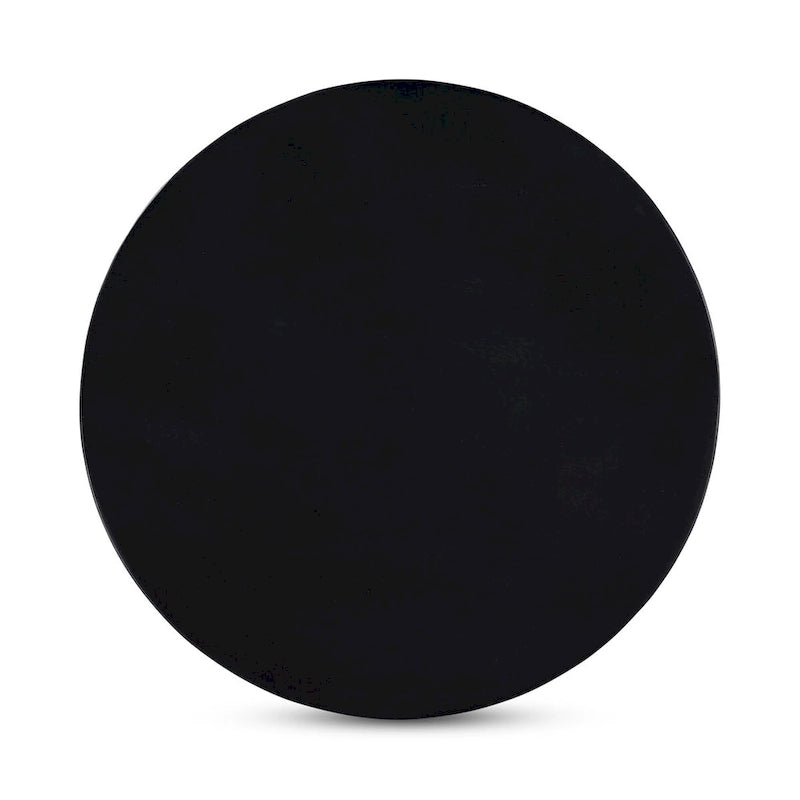 Black & Natural, Modern Round Pedestal Coffee Table